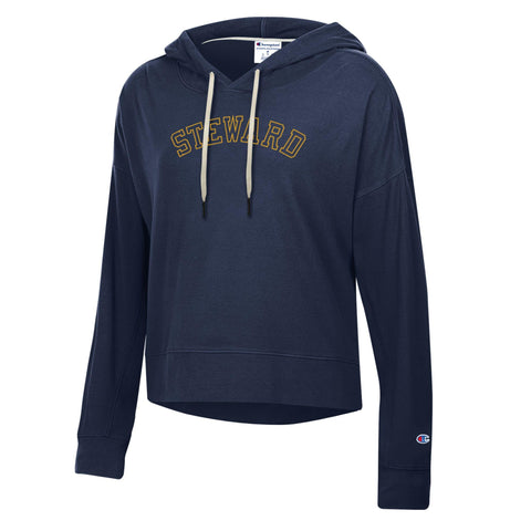 Sueded Hooded Sweatshirt - Slightly Cropped - by Champion (Adult)